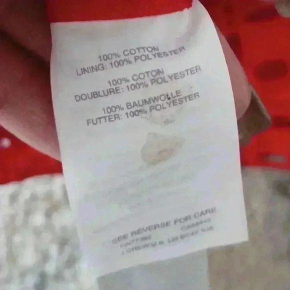 J Crew Women's Red Orange One Shoulder Ruffled Eyelit Top 2 - Picture 11 of 13